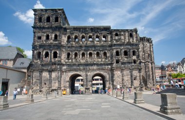 Porta Nigra (antique Roman gate) in Trier, Germany clipart