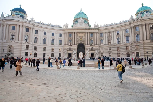 Michaelerplatz is one of Vienna 's most famous squares — стоковое фото