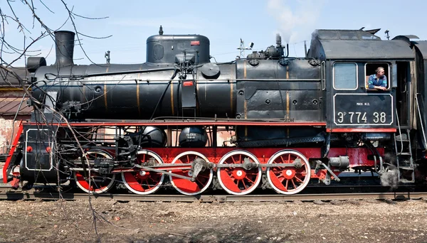 Locomotiva a vapor — Fotografia de Stock