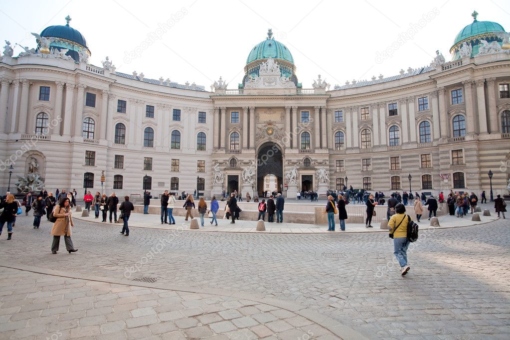 Michaelerplatz is one of Vienna's most famous squares