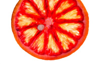 Sliced blood orange clipart