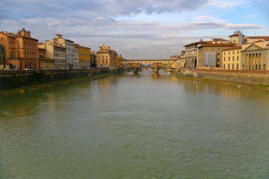 View on Ponte Vecchio in Florence clipart