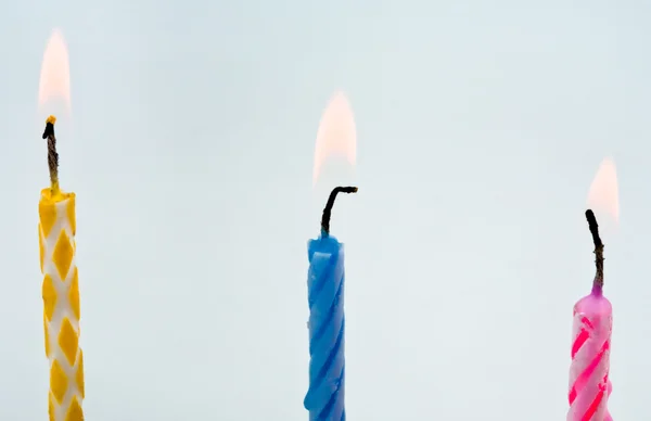 Спалахуючі свічки — стокове фото