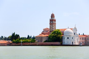 Cemetery on San Michele island in Venice clipart