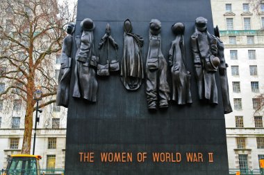 The National Monument to the Women of World War II in London clipart