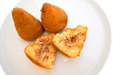 Arancini - traditional sicilian fastfood clipart