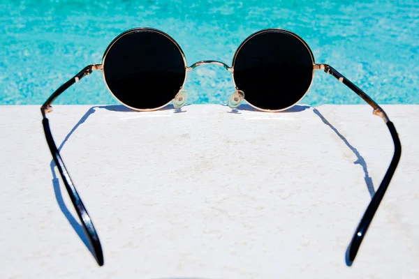 stock image Black round sunglasses