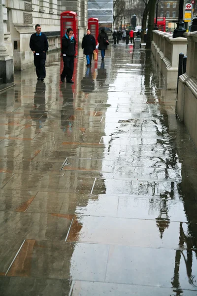 Regn i london — Stockfoto