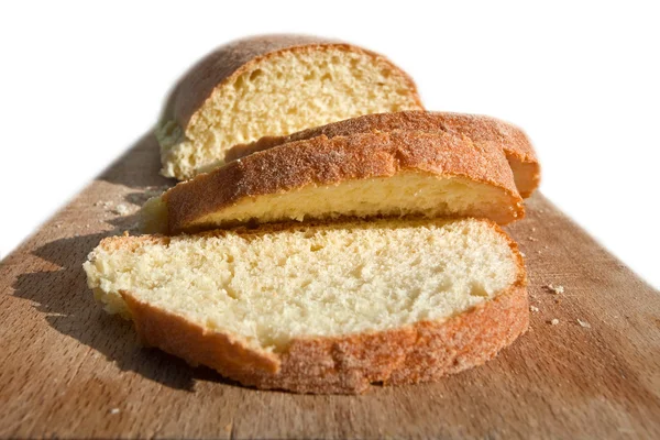 Hausgemachtes Brot in Scheiben — Stockfoto