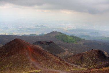 Etna kraterler, Sicilya, İtalya