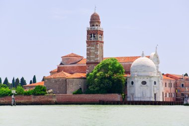 Cemetery on San Michele island in Venice, Italy clipart