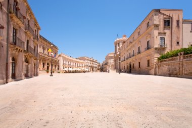 Piazza di Duomo in Syracuse clipart