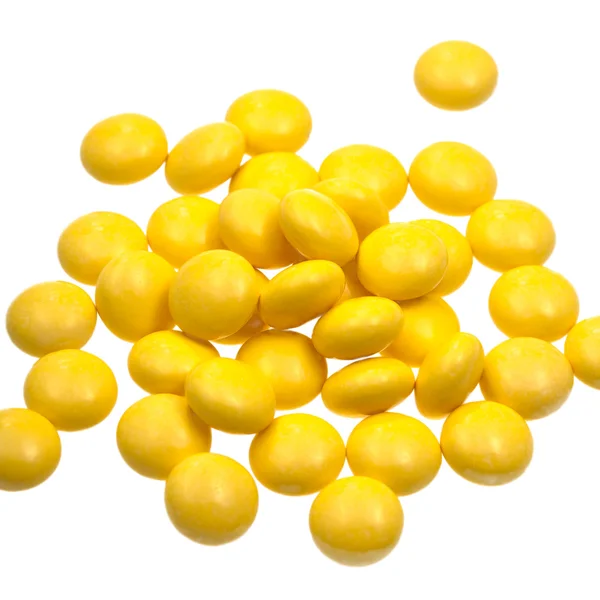 Many yellow vitamin drug — Stock Photo, Image