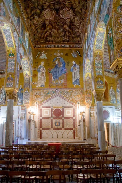 Palazzo reale Palermo'da yapılan palatine chape duvar boyama — Stok fotoğraf