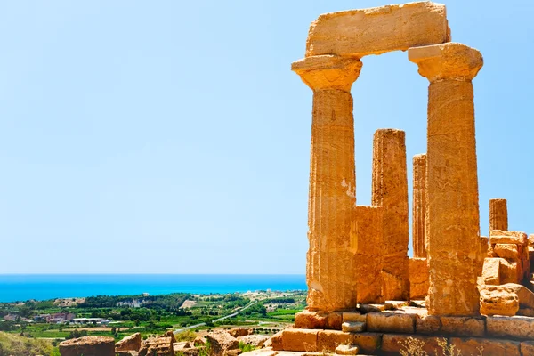 Templo de Juno no Vale dos Templos em Agrigento, Sicília — Fotografia de Stock