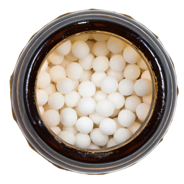 Homeopati socker bollen — Stockfoto