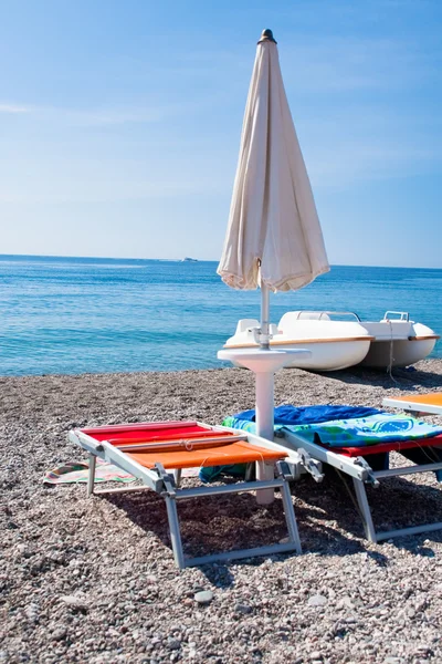 Іонічне море пляжем в Сицилії — стокове фото