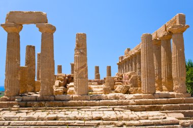 Temple of Juno in Valley of the Temples in Agrigento clipart