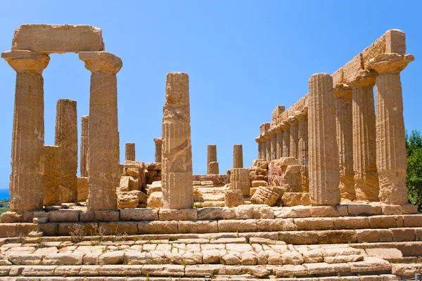 Храм Juno долини храмів у Агрідженто — стокове фото