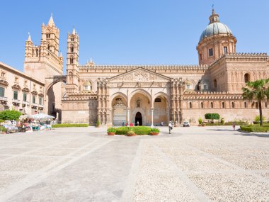 Cathedral of Palermo -ancient architectural complex in Palermo, Sicily clipart