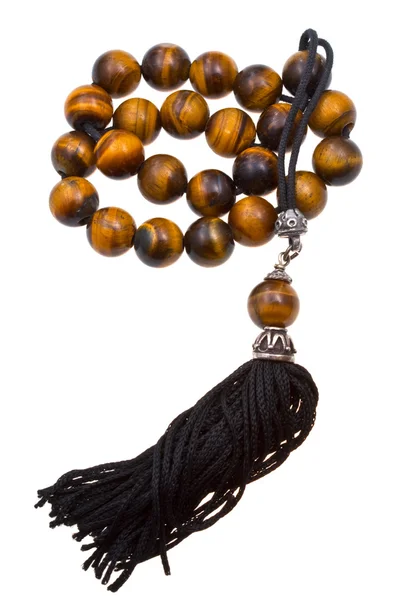 Prayer bead isolated on white — Stock Photo, Image
