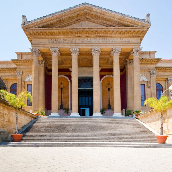 Teatro massimo - opera house v palermo, Sicílie — Stock fotografie