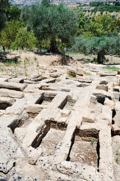 Antike römische Gräber — Stockfoto