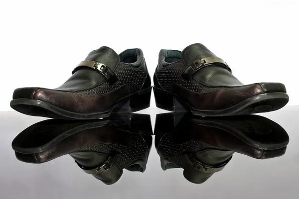男の革の靴 — ストック写真