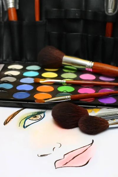 Makeup Sketching — Stock Photo, Image
