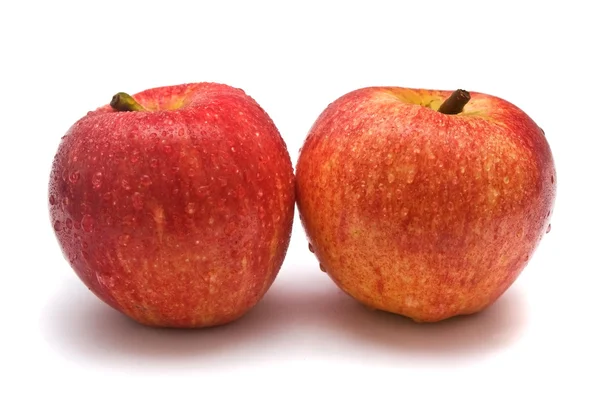 Dos manzanas rojas Fotos de stock