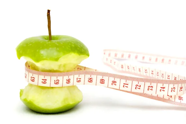 Dieta de manzana verde Imagen de archivo