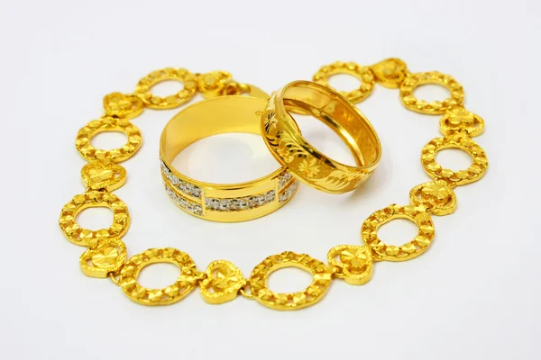 Zlaté šperky Royalty Free Stock Obrázky