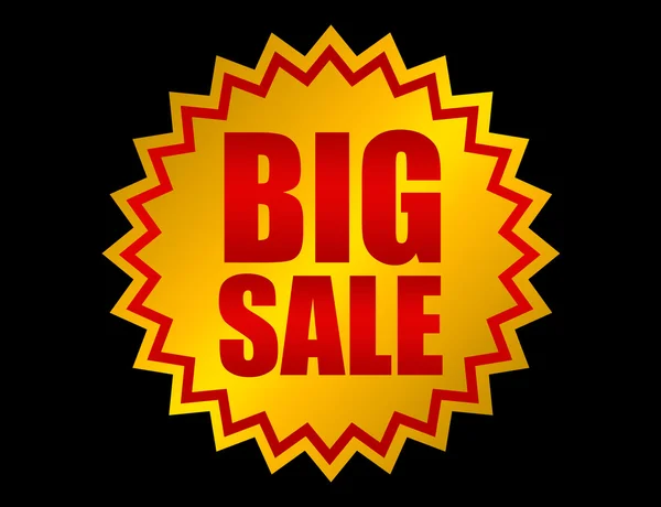 Лейбл big sale — стоковое фото