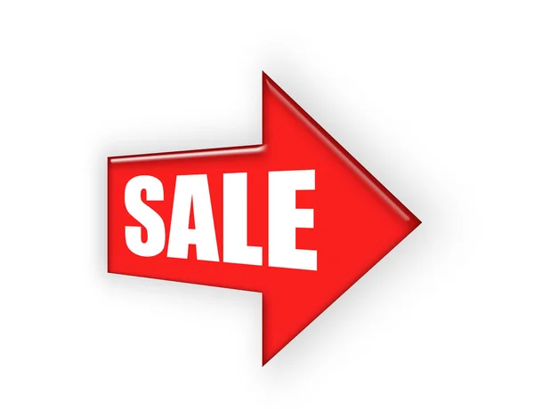 Red arrow sale — Stock Photo, Image