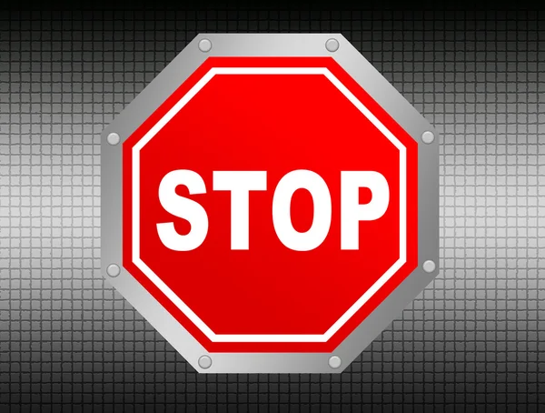 Stop ilustração — Fotografia de Stock