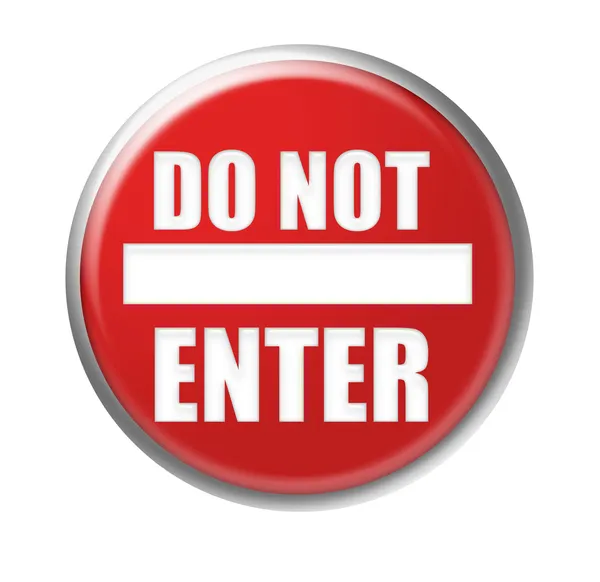 Do not enter sign — Stock Photo, Image