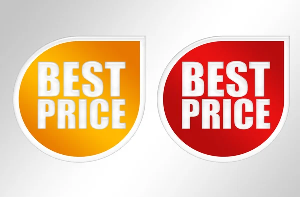 Etiketten beste prijs — Stockfoto