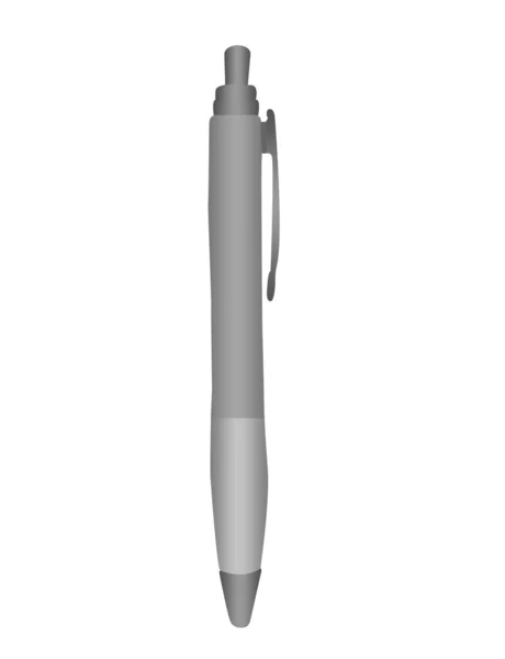 Silver pen — Stock Photo, Image