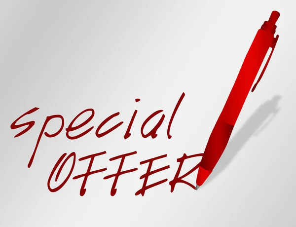 Advertising special offer — Stock Photo, Image