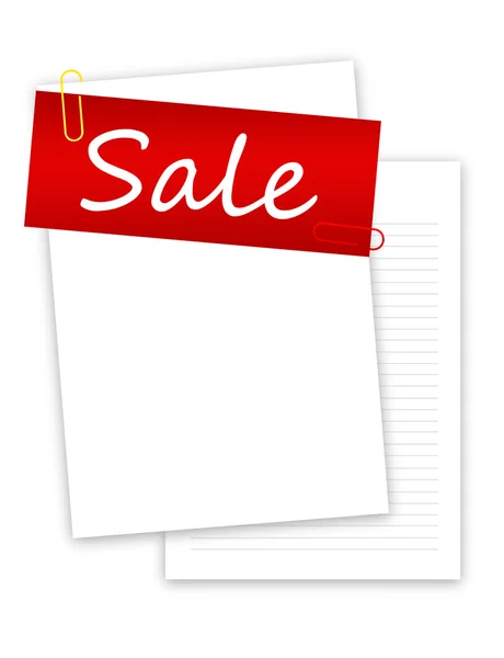 Blank papers sale — Stock Photo, Image