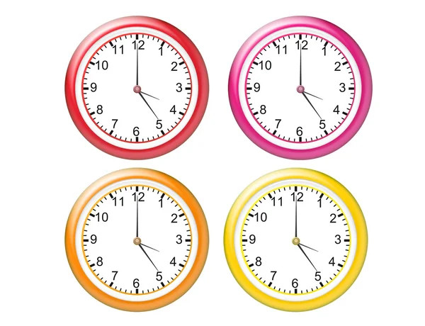 Relógios coloridos — Fotografia de Stock