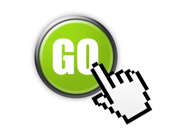 Go green button — Stock Photo, Image