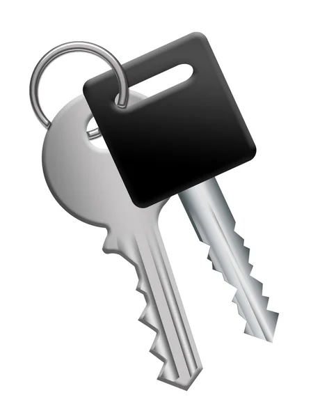 Nyckelring med nycklar — Stockfoto