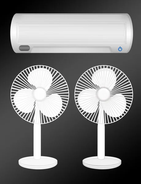 Fan and air conditioning — Stock Photo, Image