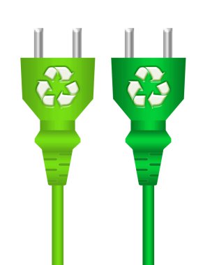 Recycle plugs clipart