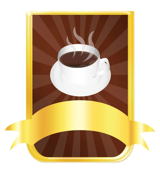 Kaffee-Etikett — Stockfoto