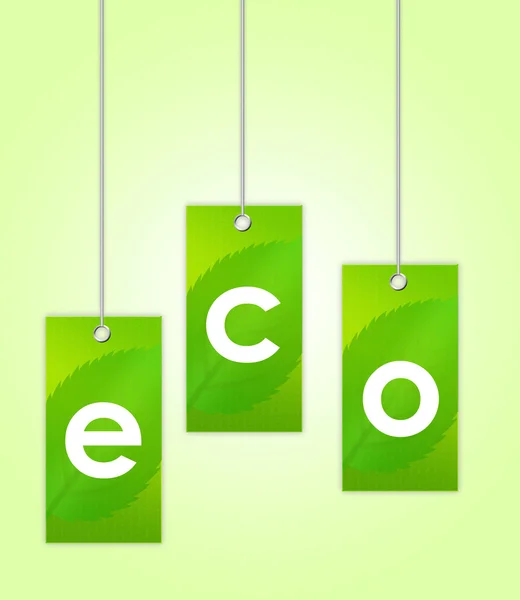 Eco labels — Stock Photo, Image