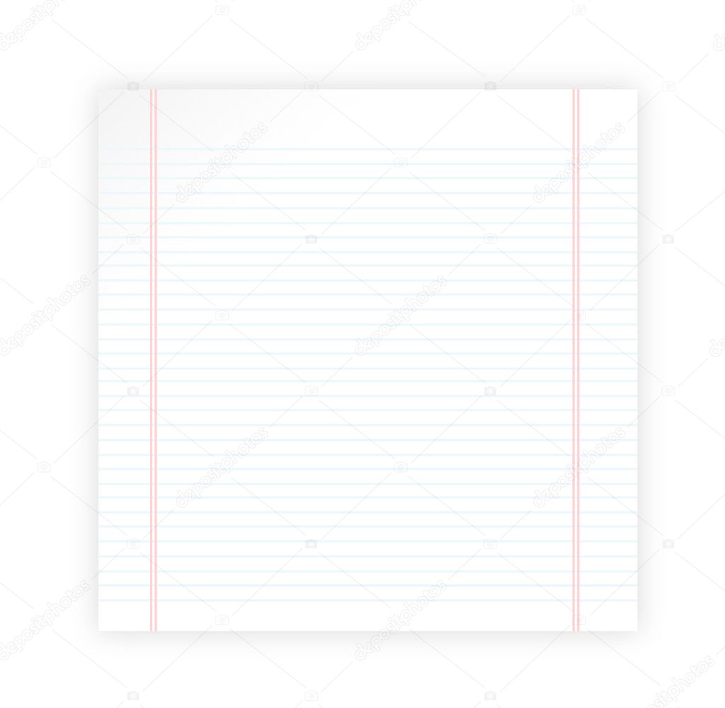 Blank paper with lines