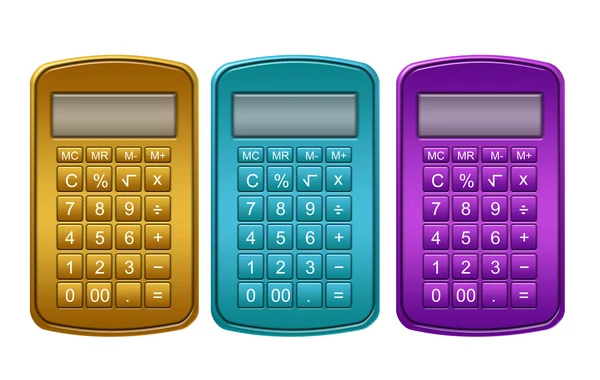 Colored calculator — Stock Photo, Image