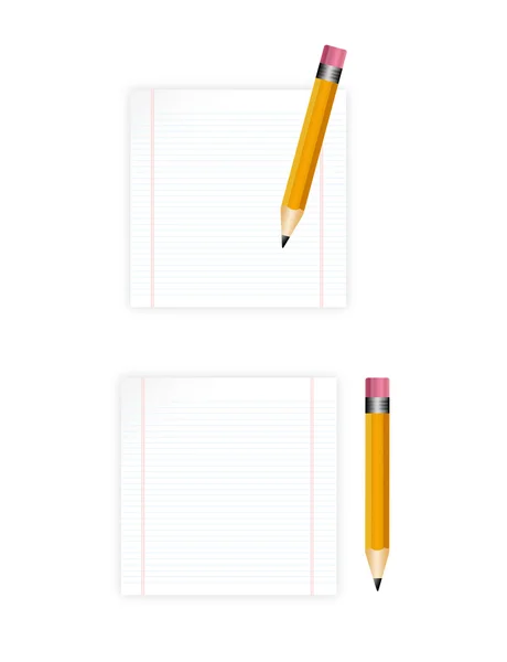 Papiere und Bleistifte — Stockfoto